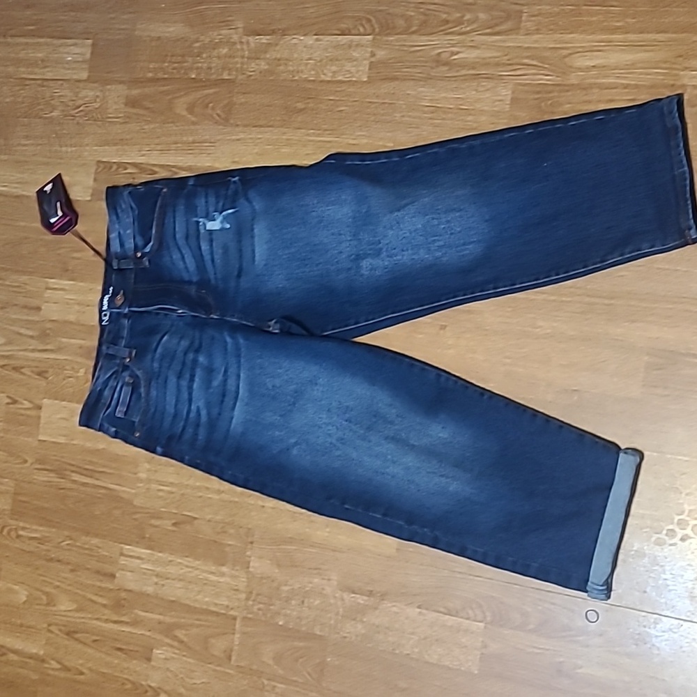 🛍 No Boundaries High rise straight fit juniors 13 cropped denim